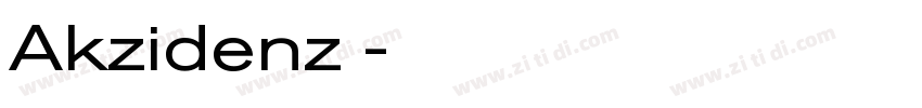 Akzidenz 字体转换